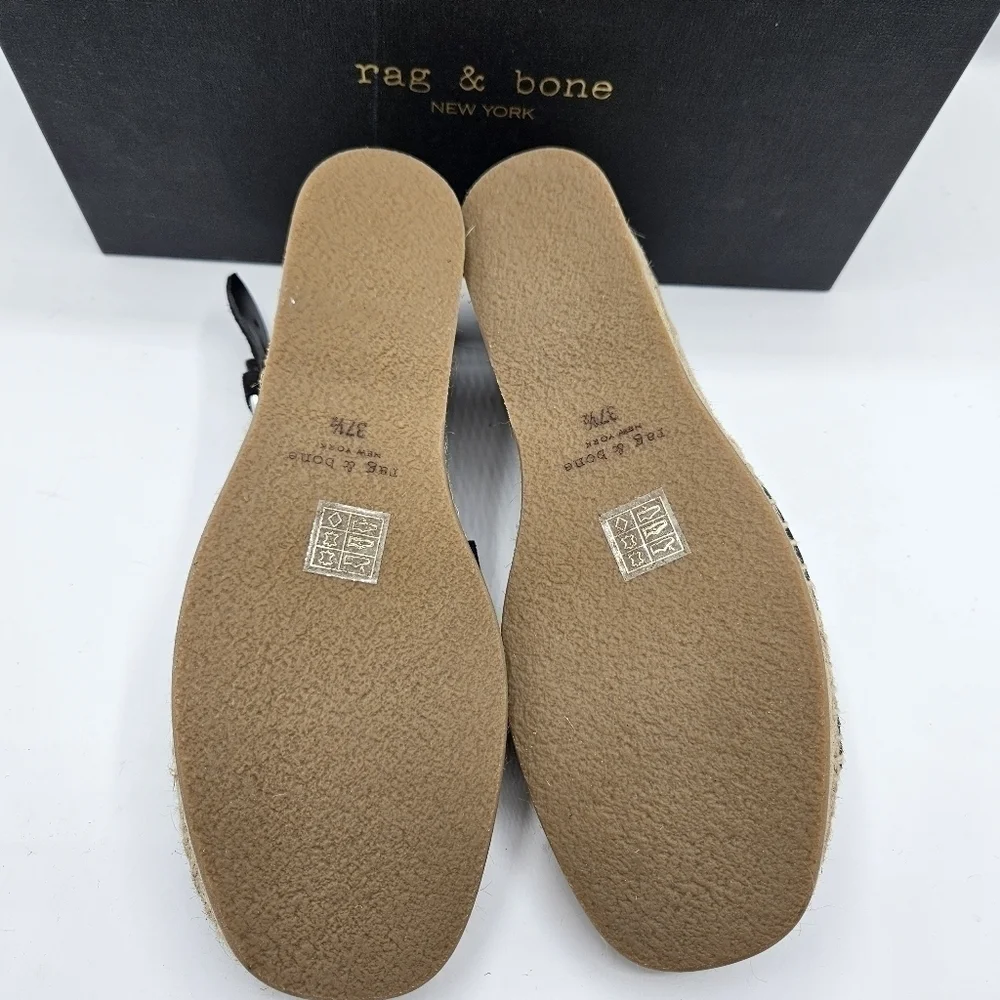 NWB Rag & Bone Calla black suede sandals size 7.5